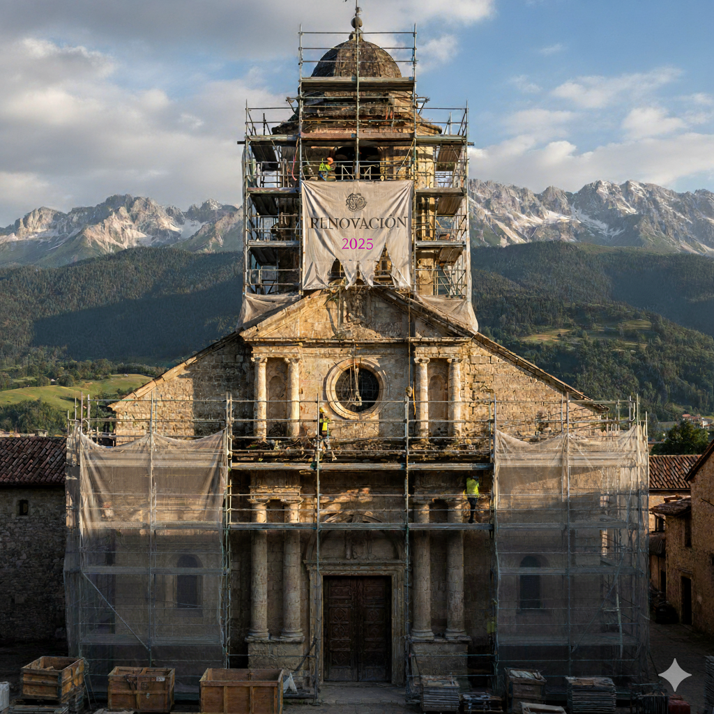 catedral en renovación